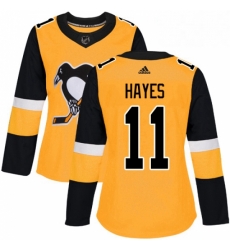 Womens Adidas Pittsburgh Penguins 11 Jimmy Hayes Authentic Gold Alternate NHL Jersey Womens Adidas Pittsburgh Penguins 11 Jimmy Hayes Authentic Gold Alternate NHL Jersey