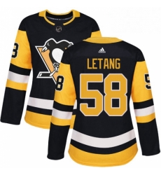 Womens Adidas Pittsburgh Penguins 58 Kris Letang Authentic Black Home NHL Jersey Womens Adidas Pittsburgh Penguins 58 Kris Letang Authentic Black Home NHL Jersey