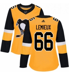 Womens Adidas Pittsburgh Penguins 66 Mario Lemieux Authentic Gold Alternate NHL Jersey Womens Adidas Pittsburgh Penguins 66 Mario Lemieux Authentic Gold Alternate NHL Jersey