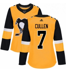 Womens Adidas Pittsburgh Penguins 7 Matt Cullen Authentic Gold Alternate NHL Jersey Womens Adidas Pittsburgh Penguins 7 Matt Cullen Authentic Gold Alternate NHL Jersey