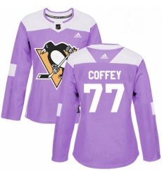 Womens Adidas Pittsburgh Penguins 77 Paul Coffey Authentic Purple Fights Cancer Practice NHL Jersey Womens Adidas Pittsburgh Penguins 77 Paul Coffey Authentic Purple Fights Cancer Practice NHL Jersey