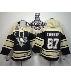 Penguins #87 Sidney Crosby Black Sawyer Hooded Sweatshirt 2016 Stanley Cup Champions Stitched Youth NHL Jersey Penguins #87 Sidney Crosby Black Sawyer Hooded Sweatshirt 2016 Stanley Cup Champions Stitched Youth NHL Jersey