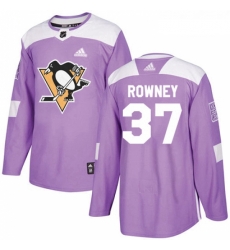 Youth Adidas Pittsburgh Penguins 37 Carter Rowney Authentic Purple Fights Cancer Practice NHL Jersey Youth Adidas Pittsburgh Penguins 37 Carter Rowney Authentic Purple Fights Cancer Practice NHL Jersey