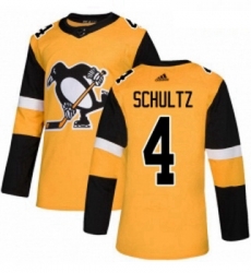 Youth Adidas Pittsburgh Penguins 4 Justin Schultz Authentic Gold Alternate NHL Jersey Youth Adidas Pittsburgh Penguins 4 Justin Schultz Authentic Gold Alternate NHL Jersey