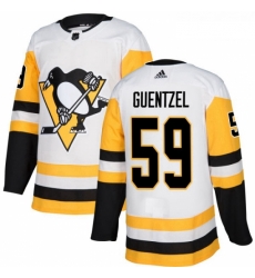 Youth Adidas Pittsburgh Penguins 59 Jake Guentzel Authentic White Away NHL Jersey Youth Adidas Pittsburgh Penguins 59 Jake Guentzel Authentic White Away NHL Jersey