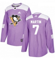Youth Adidas Pittsburgh Penguins 7 Paul Martin Authentic Purple Fights Cancer Practice NHL Jersey Youth Adidas Pittsburgh Penguins 7 Paul Martin Authentic Purple Fights Cancer Practice NHL Jersey