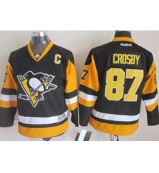 Youth Pittsburgh Penguins #87 Sidney Crosby Black Stitched NHL Jersey II Youth Pittsburgh Penguins #87 Sidney Crosby Black Stitched NHL Jersey II