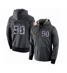 Football Mens Baltimore Ravens 90 Pernell McPhee Stitched Black Anthracite Salute to Service Player Performance Hoodie Football Mens Baltimore Ravens 90 Pernell McPhee Stitched Black Anthracite Salute to Service Player Performance Hoodie
