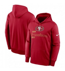 Men Nike Scarlet San Francisco 49Ers Performance Pullover Hoodie Men Nike Scarlet San Francisco 49Ers Performance Pullover Hoodie