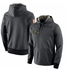 NFL Mens Baltimore Ravens Nike Anthracite Salute to Service Player Performance Hoodie NFL Mens Baltimore Ravens Nike Anthracite Salute to Service Player Performance Hoodie
