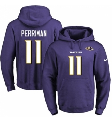 NFL Mens Nike Baltimore Ravens 11 Breshad Perriman Purple Name Number Pullover Hoodie NFL Mens Nike Baltimore Ravens 11 Breshad Perriman Purple Name Number Pullover Hoodie