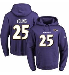 NFL Mens Nike Baltimore Ravens 25 Tavon Young Purple Name Number Pullover Hoodie NFL Mens Nike Baltimore Ravens 25 Tavon Young Purple Name Number Pullover Hoodie
