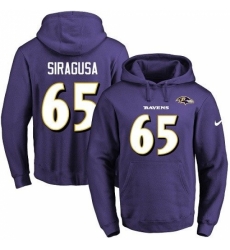 NFL Mens Nike Baltimore Ravens 65 Nico Siragusa Purple Name Number Pullover Hoodie NFL Mens Nike Baltimore Ravens 65 Nico Siragusa Purple Name Number Pullover Hoodie