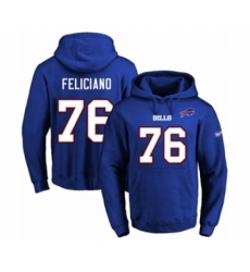 Football Mens Buffalo Bills 76 Jon Feliciano Royal Blue Name Number Pullover Hoodie Football Mens Buffalo Bills 76 Jon Feliciano Royal Blue Name Number Pullover Hoodie