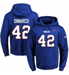 NFL Mens Nike Buffalo Bills 42 Patrick DiMarco Royal Blue Name Number Pullover Hoodie NFL Mens Nike Buffalo Bills 42 Patrick DiMarco Royal Blue Name Number Pullover Hoodie