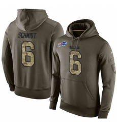 NFL Nike Buffalo Bills 6 Colton Schmidt Green Salute To Service Mens Pullover Hoodie NFL Nike Buffalo Bills 6 Colton Schmidt Green Salute To Service Mens Pullover Hoodie
