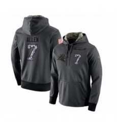 Football Mens Carolina Panthers 7 Kyle Allen Stitched Black Anthracite Salute to Service Player Performance Hoodie Football Mens Carolina Panthers 7 Kyle Allen Stitched Black Anthracite Salute to Service Player Performance Hoodie