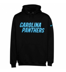 NFL Mens Carolina Panthers Nike Black KO Wordmark Performance Hoodie NFL Mens Carolina Panthers Nike Black KO Wordmark Performance Hoodie