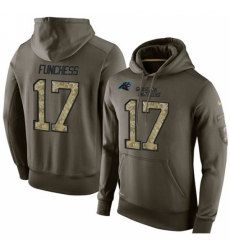 NFL Nike Carolina Panthers 17 Devin Funchess Green Salute To Service Mens Pullover Hoodie NFL Nike Carolina Panthers 17 Devin Funchess Green Salute To Service Mens Pullover Hoodie