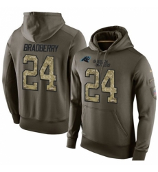 NFL Nike Carolina Panthers 24 James Bradberry Green Salute To Service Mens Pullover Hoodie NFL Nike Carolina Panthers 24 James Bradberry Green Salute To Service Mens Pullover Hoodie