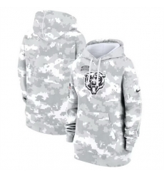 Women Chicago Bears 2024 Arctic Camo Salute To Service Club Fleece Pullover Hoodie Women Chicago Bears 2024 Arctic Camo Salute To Service Club Fleece Pullover Hoodie