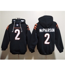 Men Cincinnati Bengals 2 Evan McPherson Black Pullover Hoodie Men Cincinnati Bengals 2 Evan McPherson Black Pullover Hoodie
