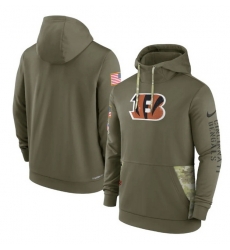 Men Cincinnati Bengals 2022 Olive Salute To Service Therma Performance Pullover Hoodie Men Cincinnati Bengals 2022 Olive Salute To Service Therma Performance Pullover Hoodie