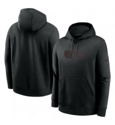 Men Nike Black Cincinnati Bengals Edge French Terry Club Pullover Hoodie Men Nike Black Cincinnati Bengals Edge French Terry Club Pullover Hoodie