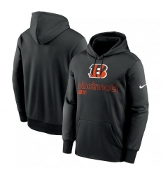 Men Nike Black Cincinnati Bengals Performance Pullover Hoodie