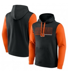 Men Orange Cincinnati Bengals Outline Pullover Hoodie Men Orange Cincinnati Bengals Outline Pullover Hoodie