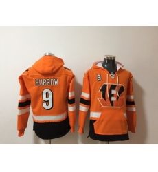 NFL Men Cincinnati Bengals 9 Joe Burrow Stitched Hoodie NFL Men Cincinnati Bengals 9 Joe Burrow Stitched Hoodie
