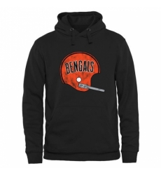 NFL Mens Cincinnati Bengals Pro Line Black Throwback Logo Pullover Hoodie NFL Mens Cincinnati Bengals Pro Line Black Throwback Logo Pullover Hoodie