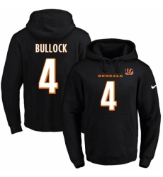 NFL Mens Nike Cincinnati Bengals 4 Randy Bullock Black Name Number Pullover Hoodie NFL Mens Nike Cincinnati Bengals 4 Randy Bullock Black Name Number Pullover Hoodie
