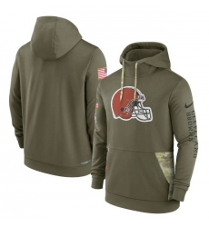 Men Cleveland Browns 2022 Olive Salute To Service Therma Performance Pullover Hoodie Men Cleveland Browns 2022 Olive Salute To Service Therma Performance Pullover Hoodie