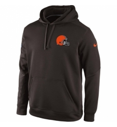 NFL Cleveland Browns Historic Logo Nike KO Chain Fleece Pullover Performance Hoodie Brown NFL Cleveland Browns Historic Logo Nike KO Chain Fleece Pullover Performance Hoodie Brown