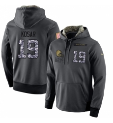 NFL Mens Nike Cleveland Browns 19 Bernie Kosar Stitched Black Anthracite Salute to Service Player Performance Hoodie NFL Mens Nike Cleveland Browns 19 Bernie Kosar Stitched Black Anthracite Salute to Service Player Performance Hoodie