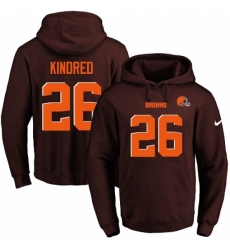 NFL Mens Nike Cleveland Browns 26 Derrick Kindred Brown Name Number Pullover Hoodie NFL Mens Nike Cleveland Browns 26 Derrick Kindred Brown Name Number Pullover Hoodie