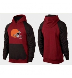 NFL Mens Nike Cleveland Browns Logo Pullover Hoodie RedBrown NFL Mens Nike Cleveland Browns Logo Pullover Hoodie RedBrown