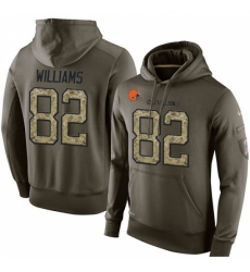 NFL Nike Cleveland Browns 82 Kasen Williams Green Salute To Service Mens Pullover Hoodie NFL Nike Cleveland Browns 82 Kasen Williams Green Salute To Service Mens Pullover Hoodie