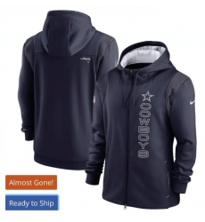 Men Dallas Cowboys Navy Full-zip Hoodie Men Dallas Cowboys Navy Full-zip Hoodie
