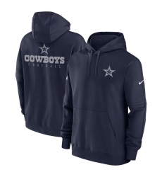 Men Dallas Cowboys Navy Sideline Club Fleece Pullover Hoodie Men Dallas Cowboys Navy Sideline Club Fleece Pullover Hoodie
