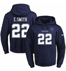 NFL Mens Nike Dallas Cowboys 22 Emmitt Smith Navy Blue Name Number Pullover Hoodie NFL Mens Nike Dallas Cowboys 22 Emmitt Smith Navy Blue Name Number Pullover Hoodie