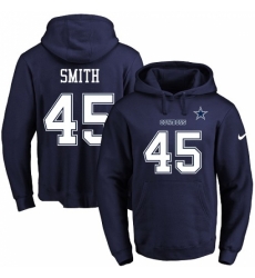 NFL Mens Nike Dallas Cowboys 45 Rod Smith Navy Blue Name Number Pullover Hoodie NFL Mens Nike Dallas Cowboys 45 Rod Smith Navy Blue Name Number Pullover Hoodie