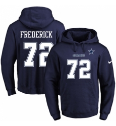 NFL Mens Nike Dallas Cowboys 72 Travis Frederick Navy Blue Name Number Pullover Hoodie NFL Mens Nike Dallas Cowboys 72 Travis Frederick Navy Blue Name Number Pullover Hoodie