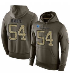 NFL Nike Dallas Cowboys 54 Randy White Green Salute To Service Mens Pullover Hoodie NFL Nike Dallas Cowboys 54 Randy White Green Salute To Service Mens Pullover Hoodie