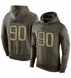 NFL Nike Dallas Cowboys 90 Demarcus Lawrence Green Salute To Service Mens Pullover Hoodie NFL Nike Dallas Cowboys 90 Demarcus Lawrence Green Salute To Service Mens Pullover Hoodie