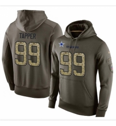 NFL Nike Dallas Cowboys 99 Charles Tapper Green Salute To Service Mens Pullover Hoodie NFL Nike Dallas Cowboys 99 Charles Tapper Green Salute To Service Mens Pullover Hoodie