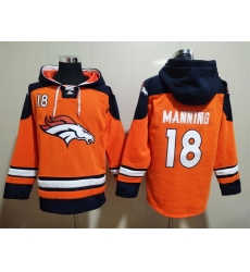 Men Denver Broncos 18 Peyton Manning Stitched Hoodie Men Denver Broncos 18 Peyton Manning Stitched Hoodie