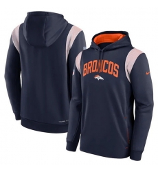 Men Denver Broncos Navy Sideline Stack Performance Pullover Hoodie 001 Men Denver Broncos Navy Sideline Stack Performance Pullover Hoodie 001