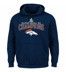 NFL Denver Broncos Majestic Big Tall Super Bowl 50 Champions Choice VIII Pullover Hoodie Navy NFL Denver Broncos Majestic Big Tall Super Bowl 50 Champions Choice VIII Pullover Hoodie Navy